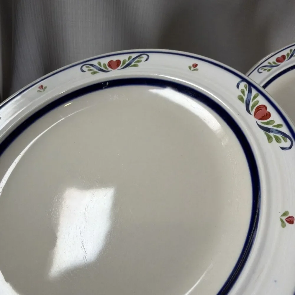 Tienshan Stoneware Folk Dance Salad Dessert Bread Plate 7.75